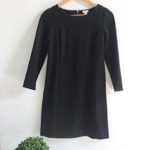 J. Crew ponte knit sheath dress black XL